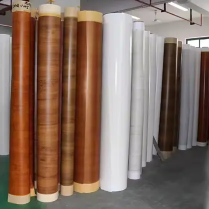 ʻO PVC Wood Grain Film Film Tright Vinyl Kunge a me nā Mea Hana
